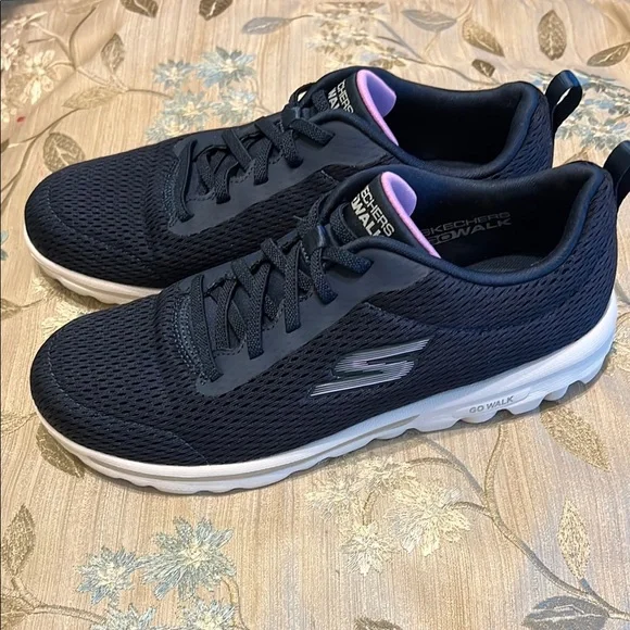 Skechers Dark Blue Go Walk Sneakers - Picture 2 of 8